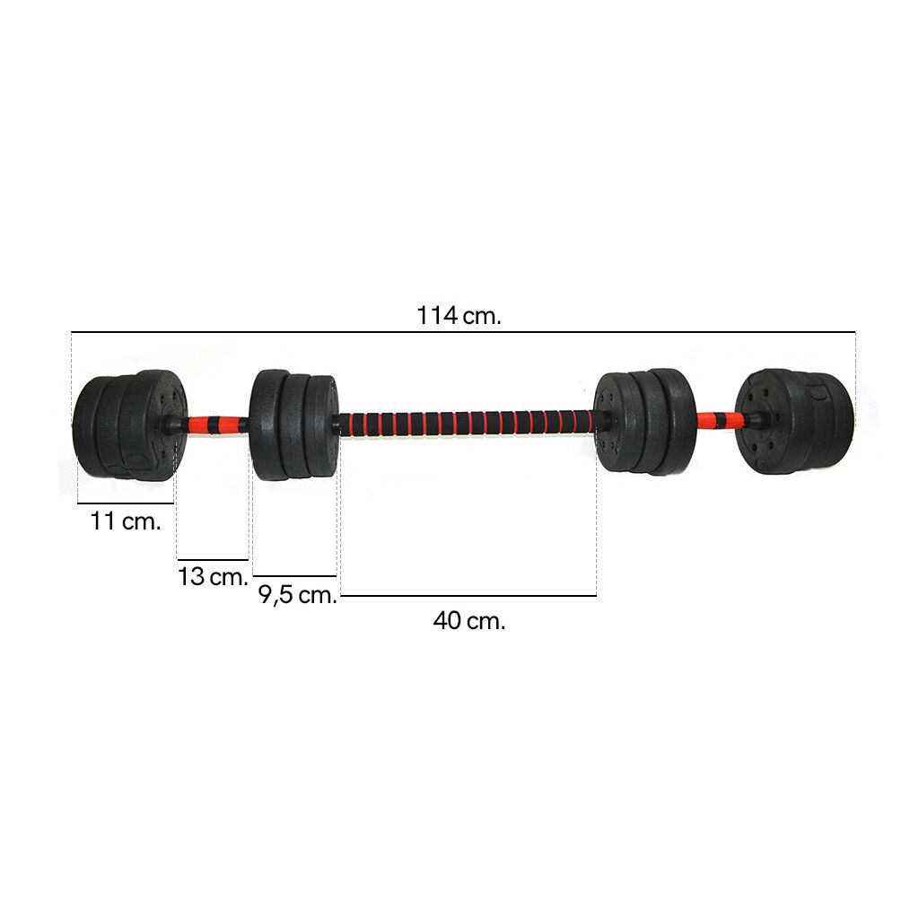 Kit De Pesas 20kg | 40Lbs