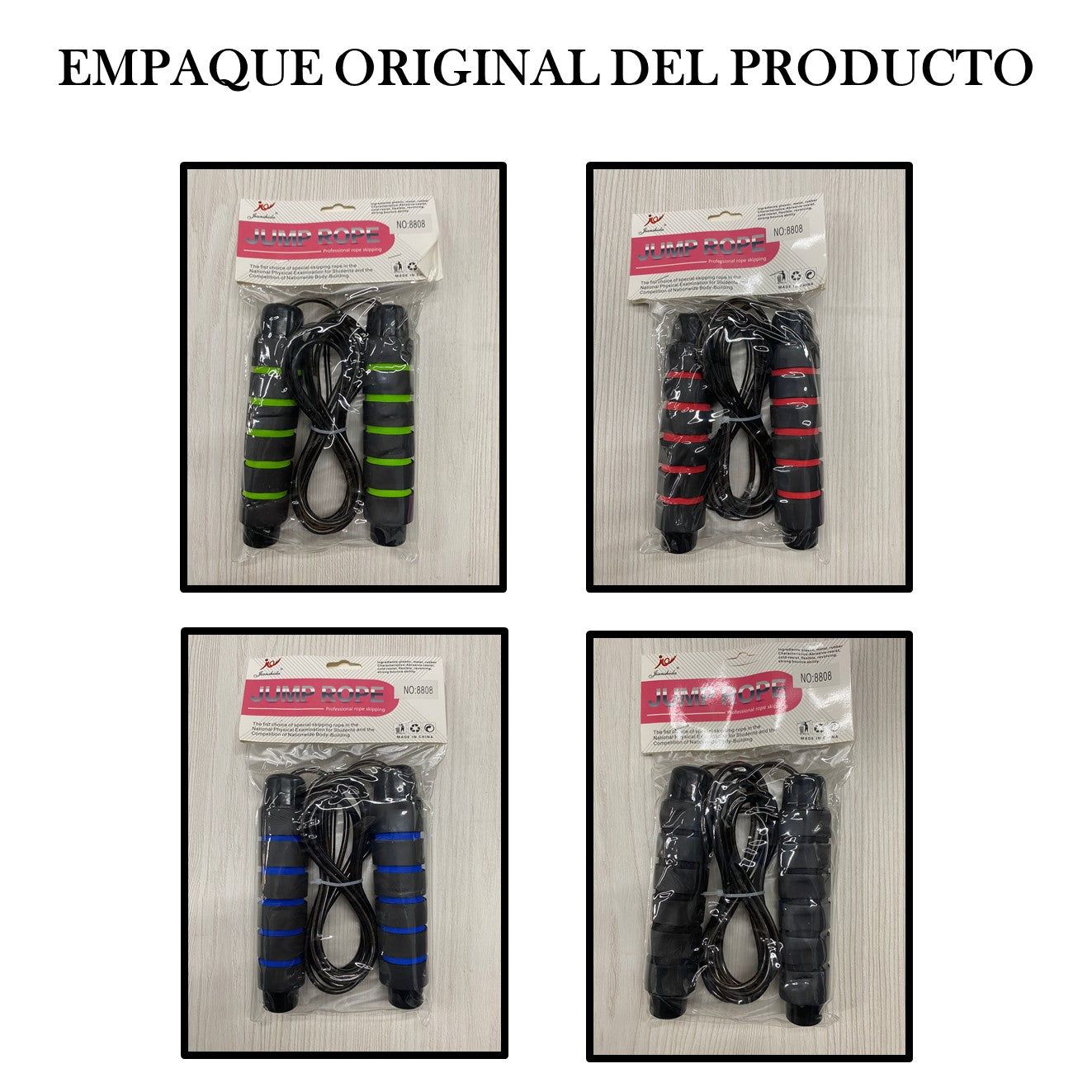 Lazo profesional cuerda para saltar con peso y baleros ajustable para diferentes tamaños entrena en cualquier lugar