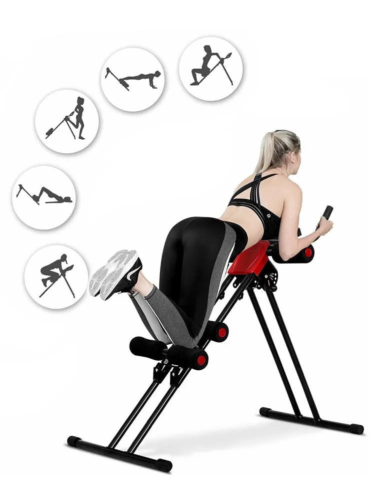 Ab Vertical Maquina Abdominales 5 Niveles ejercicios completos