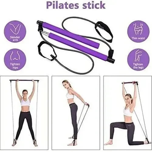 Barra resistente de pilates para trabajar brazos y piernas y diferentes zonas del cuerpo ideal para entrenamientos y estiramientos de yoga y pilates