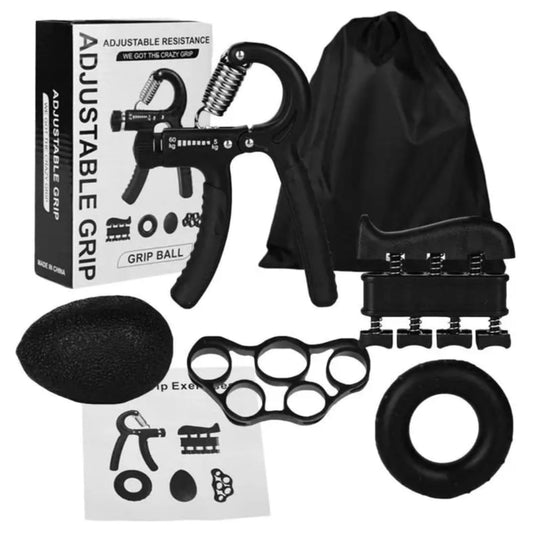 kit x5 Ejercitador de mano ideal para llevar a cualquier lugar entrenamiento de muñecas y dedos antebrazos de acero