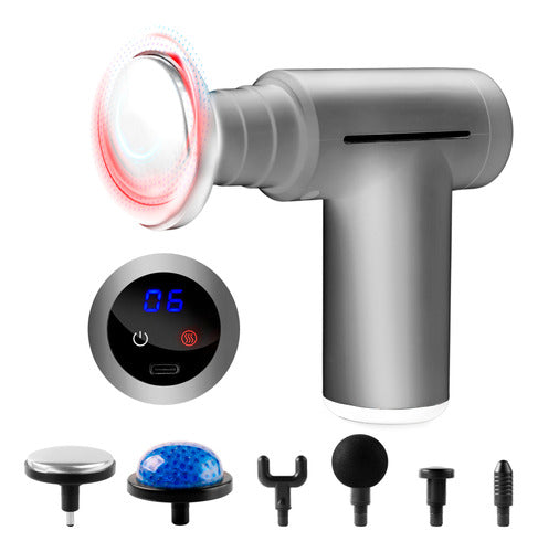 Masajeador Muscular pistola 6 en 1