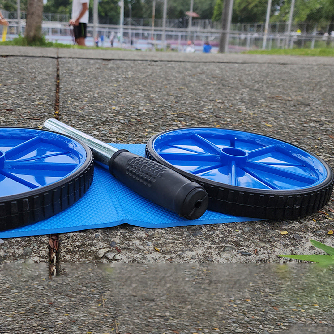 Rueda abdominal abs trabaja todo tu core desde cualquier lugar facil de usar y de llevar
