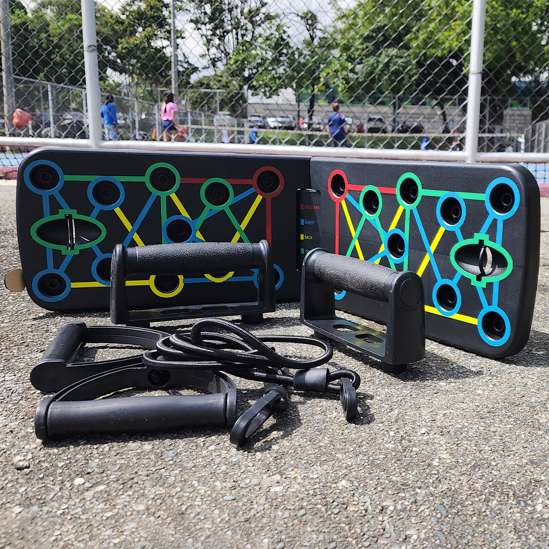 Tabla push up + 2 bandas