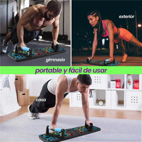 Tabla para flexiones de pecho portable y facil de usar en casa exterior gimnasio y cualquier lugar